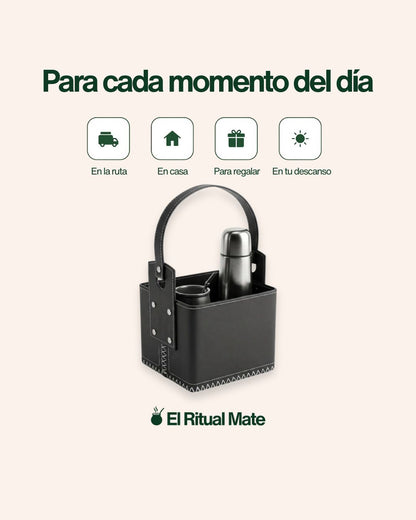 Canasta Matera Ecocuero Reforzada